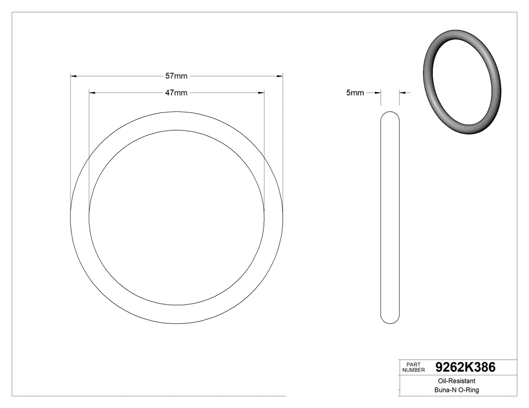 Technical drawing - 9262K386
